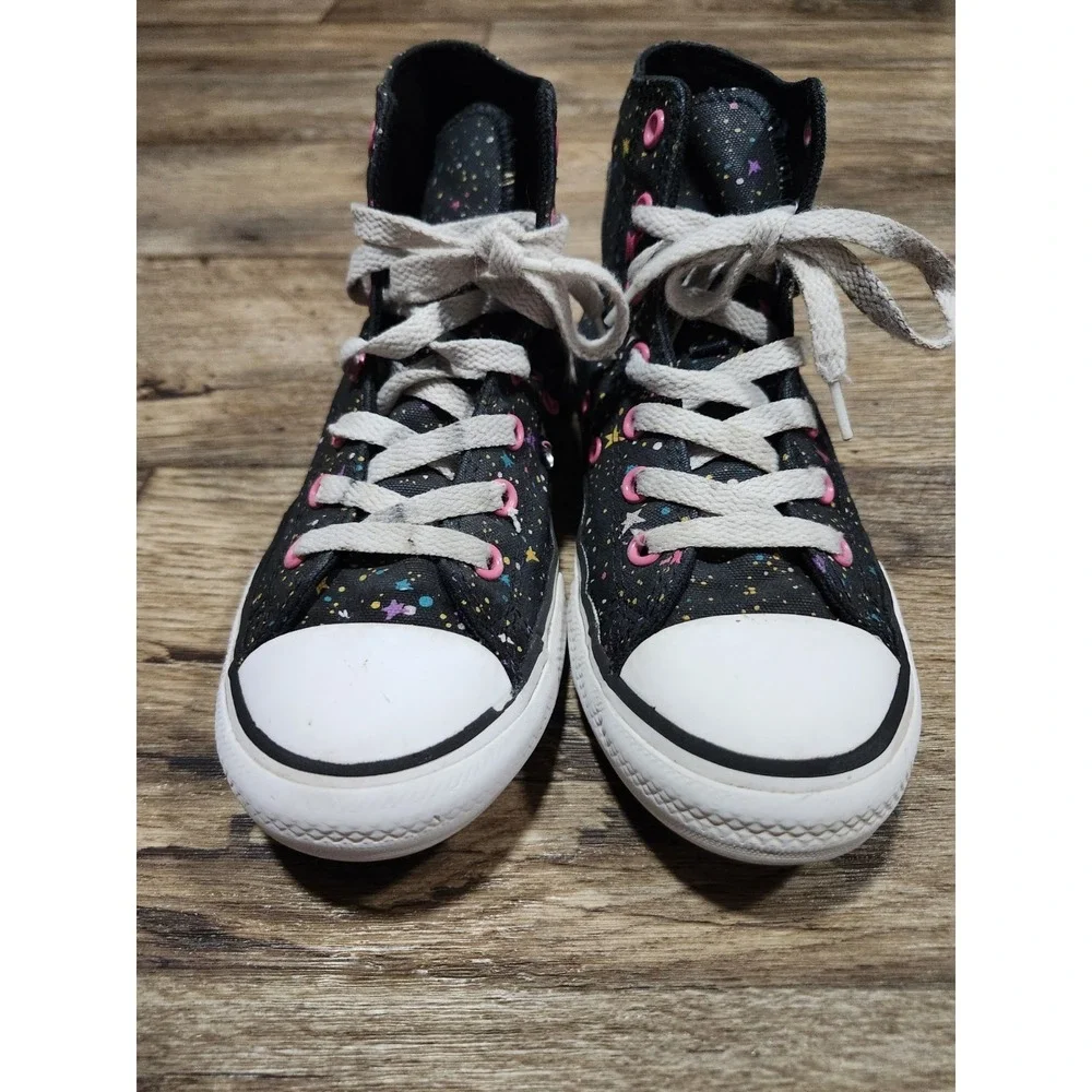 Converse Girls Chuck Taylor All Star JUNIOR sz 2 Space Harmony Sneakers 665113F